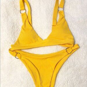 New Yellow Bikini Set